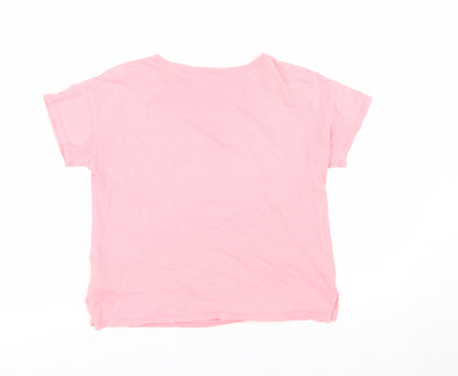 GAP Kids Girls Pink Sequin Sloth 'Chillax' T-Shirt XL 12-13 Years