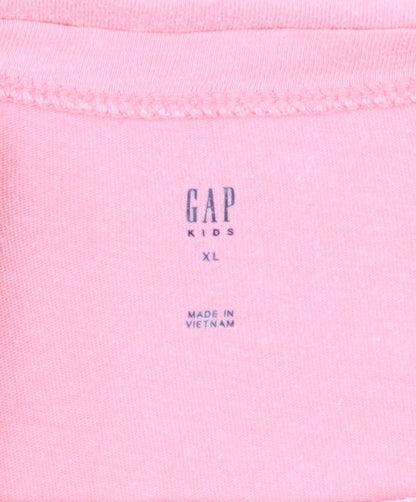 GAP Kids Girls Pink Sequin Sloth 'Chillax' T-Shirt XL 12-13 Years