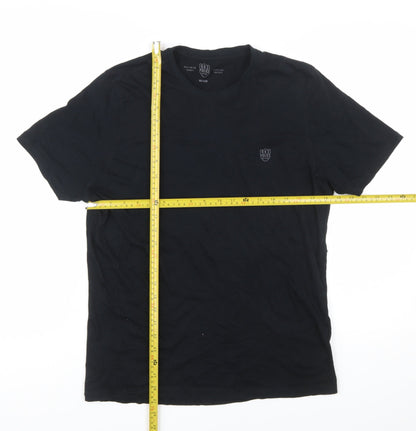 883 Police Men's Black Short Sleeve Crew Neck Cotton T-Shirt Medium