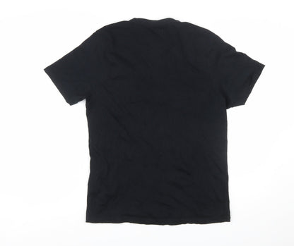 883 Police Men's Black Short Sleeve Crew Neck Cotton T-Shirt Medium
