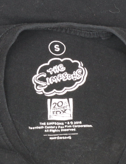 The Simpsons Men's Black Krusty Burger Graphic T-Shirt Size S