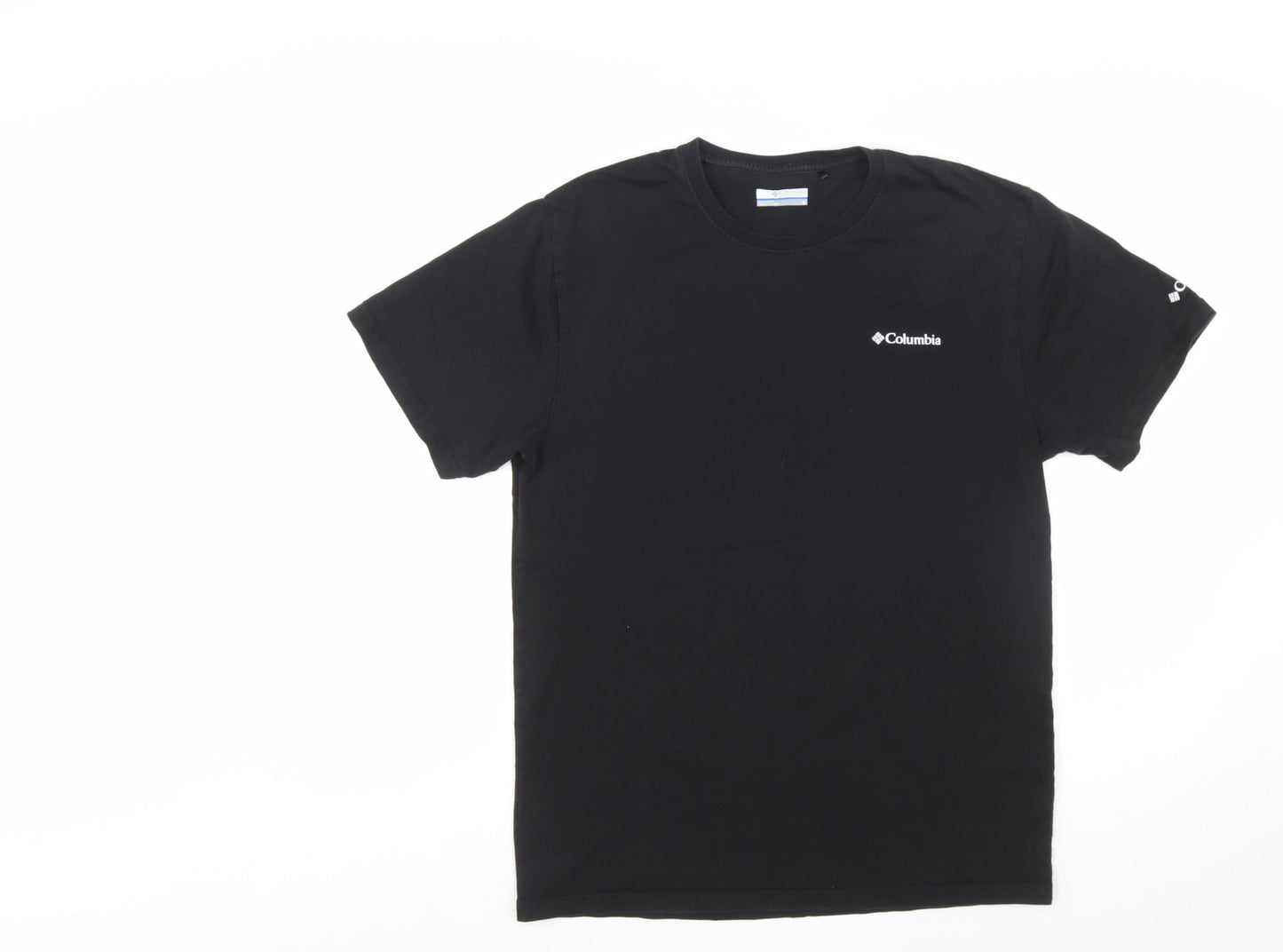 Columbia Men's Black Graphic Crew Neck Cotton T-Shirt Size M