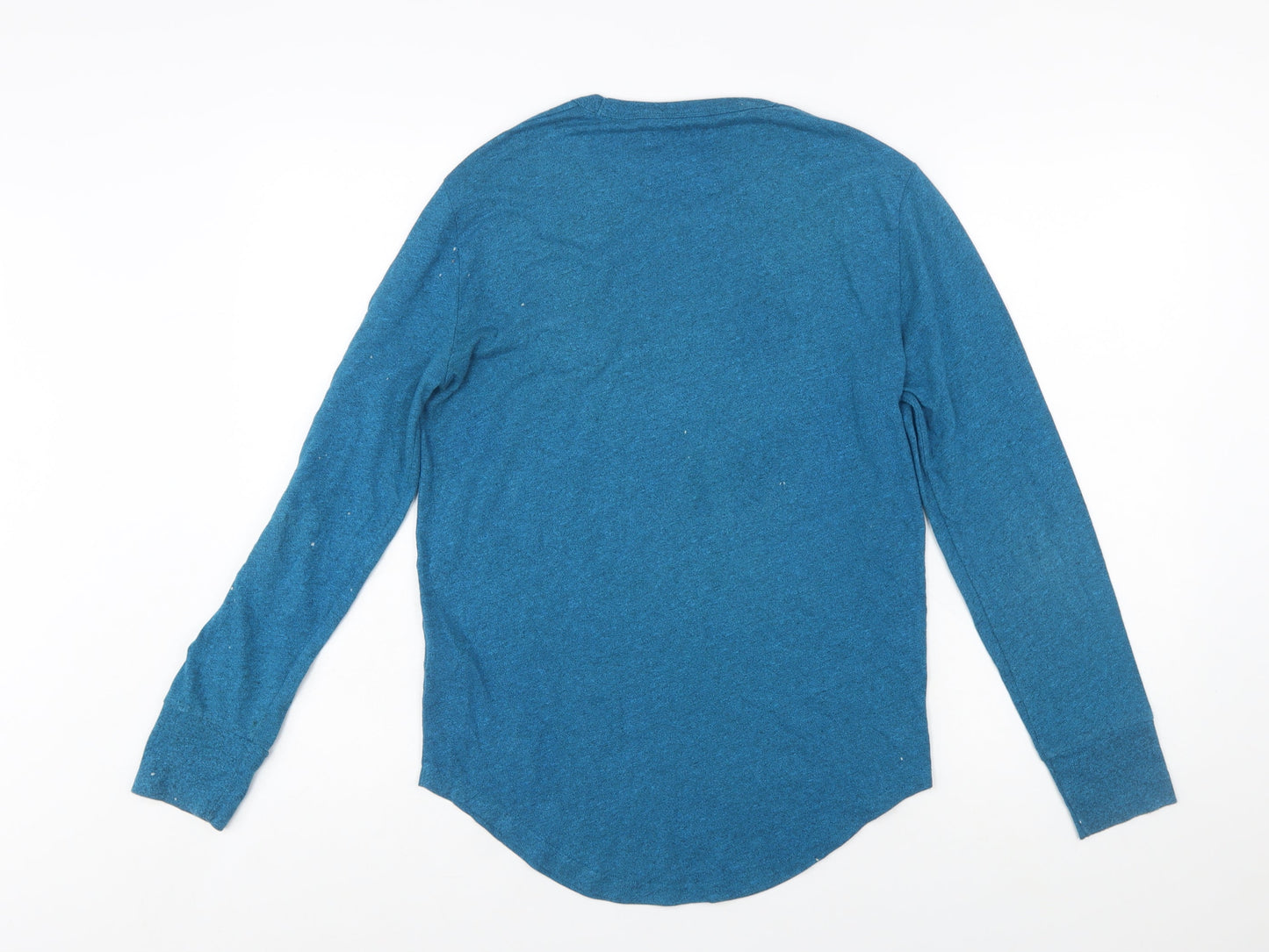 Hollister Women Blue XS Long Sleeve Crew Neck Jersey T-Shirt