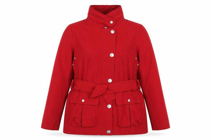 Marks & Spencer Women's Red Belted Parka Jacket UK 14