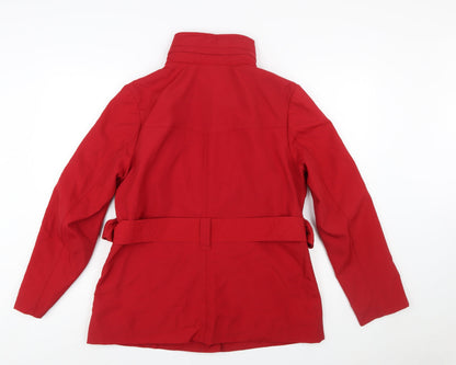 Marks and Spencer Women's Red Belted Parka Jacket UK 14