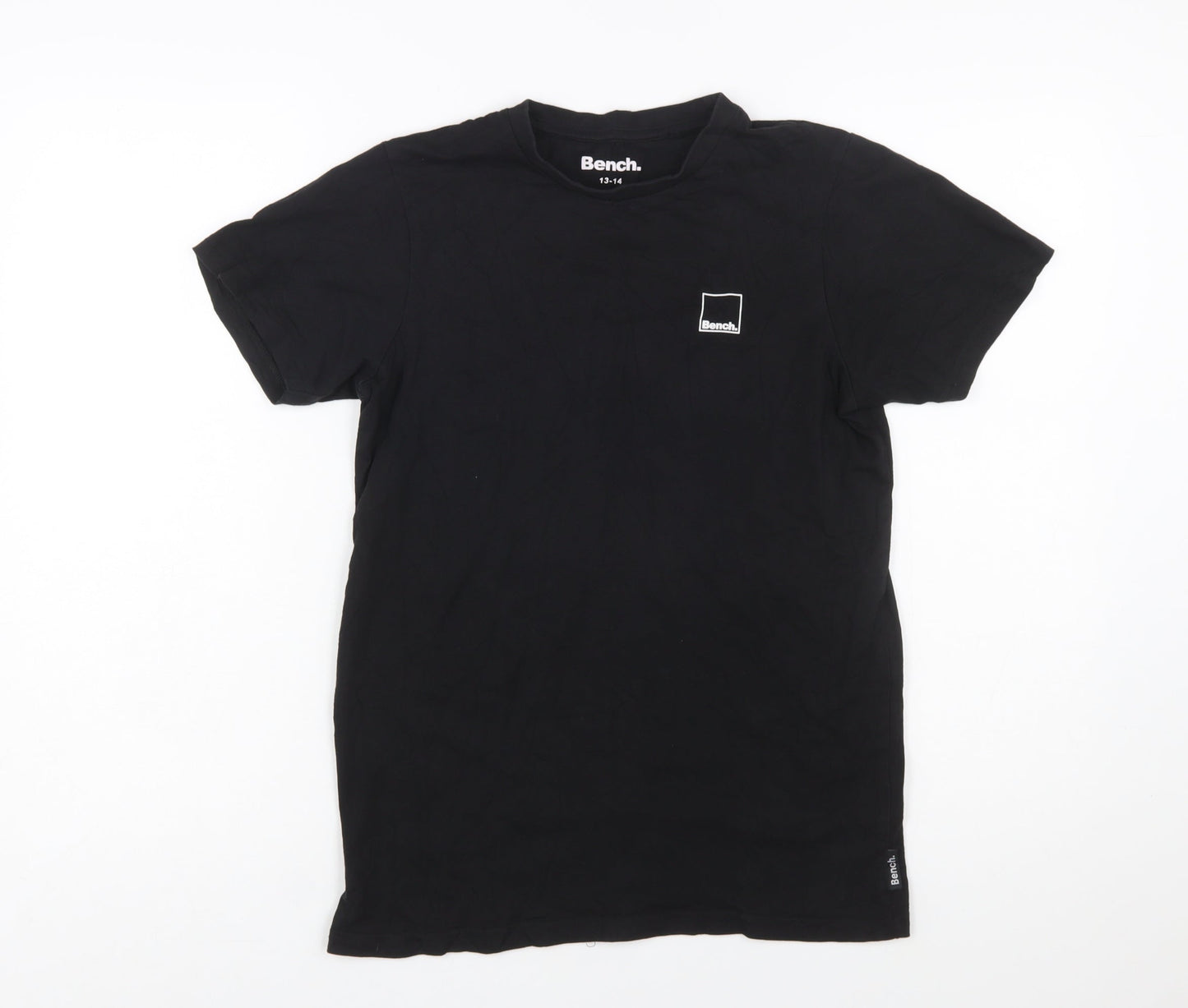 Bench Teens Black Cotton Crew Neck Short Sleeve T-Shirt 13 Years
