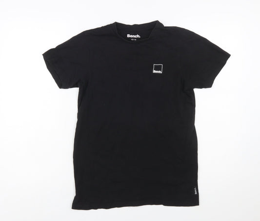 Bench Teens Black Cotton Crew Neck Short Sleeve T-Shirt 13 Years
