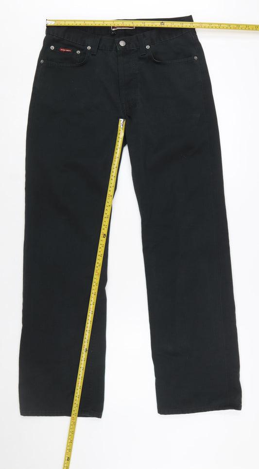 Teddy Smith Womens Black Size 32 Straight Leg Jeans