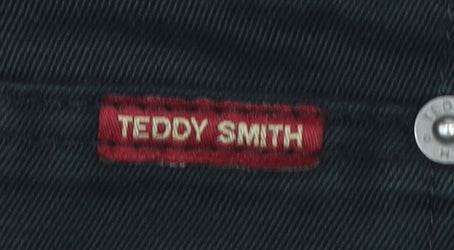 Teddy Smith Womens Black Size 32 Straight Leg Jeans