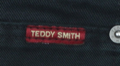 Teddy Smith Womens Black Size 32 Straight Leg Jeans