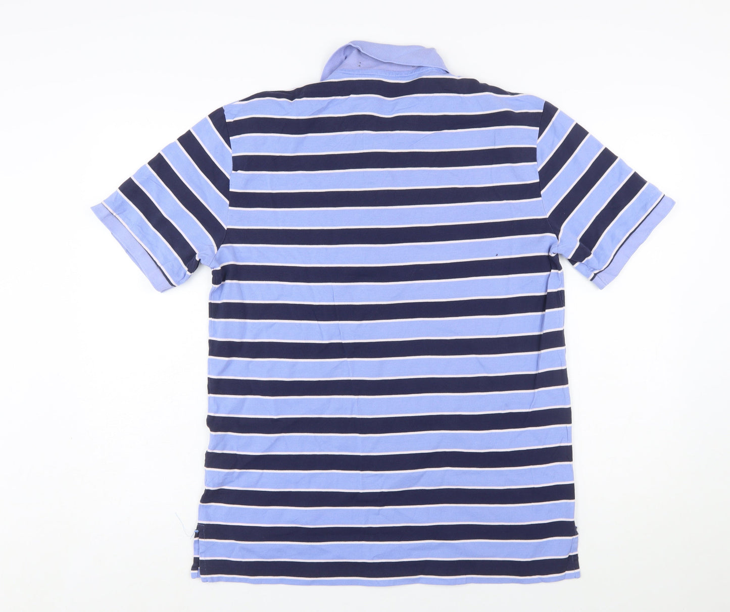 Ralph Lauren Polo Golf Men’s Blue Striped Cotton Polo Shirt M