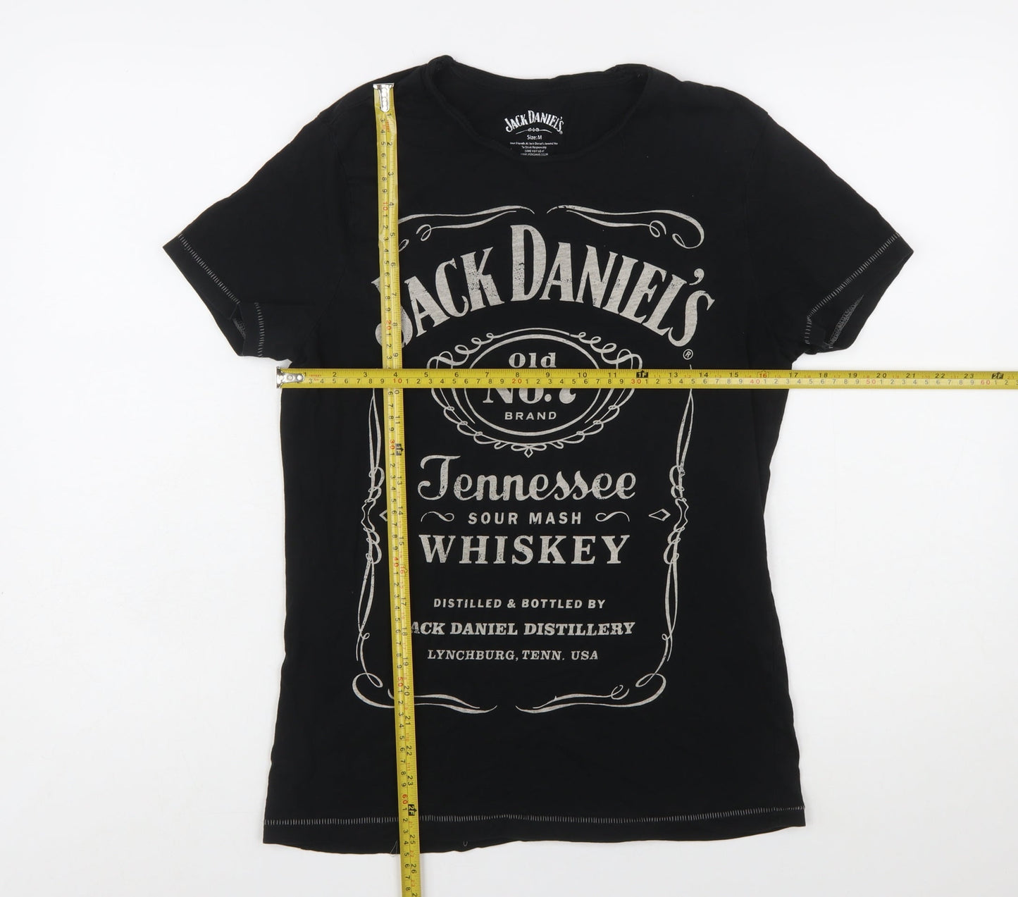 Jack Daniel's Women's Black Cotton T-Shirt M Short Sleeve Graphic Tee