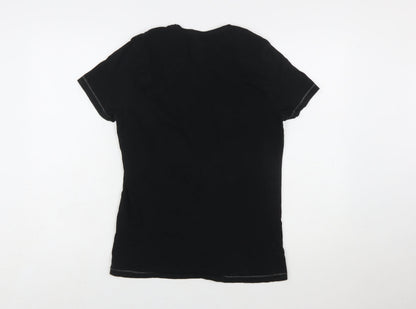 Jack Daniel's Women's Black Cotton T-Shirt M Short Sleeve Graphic Tee