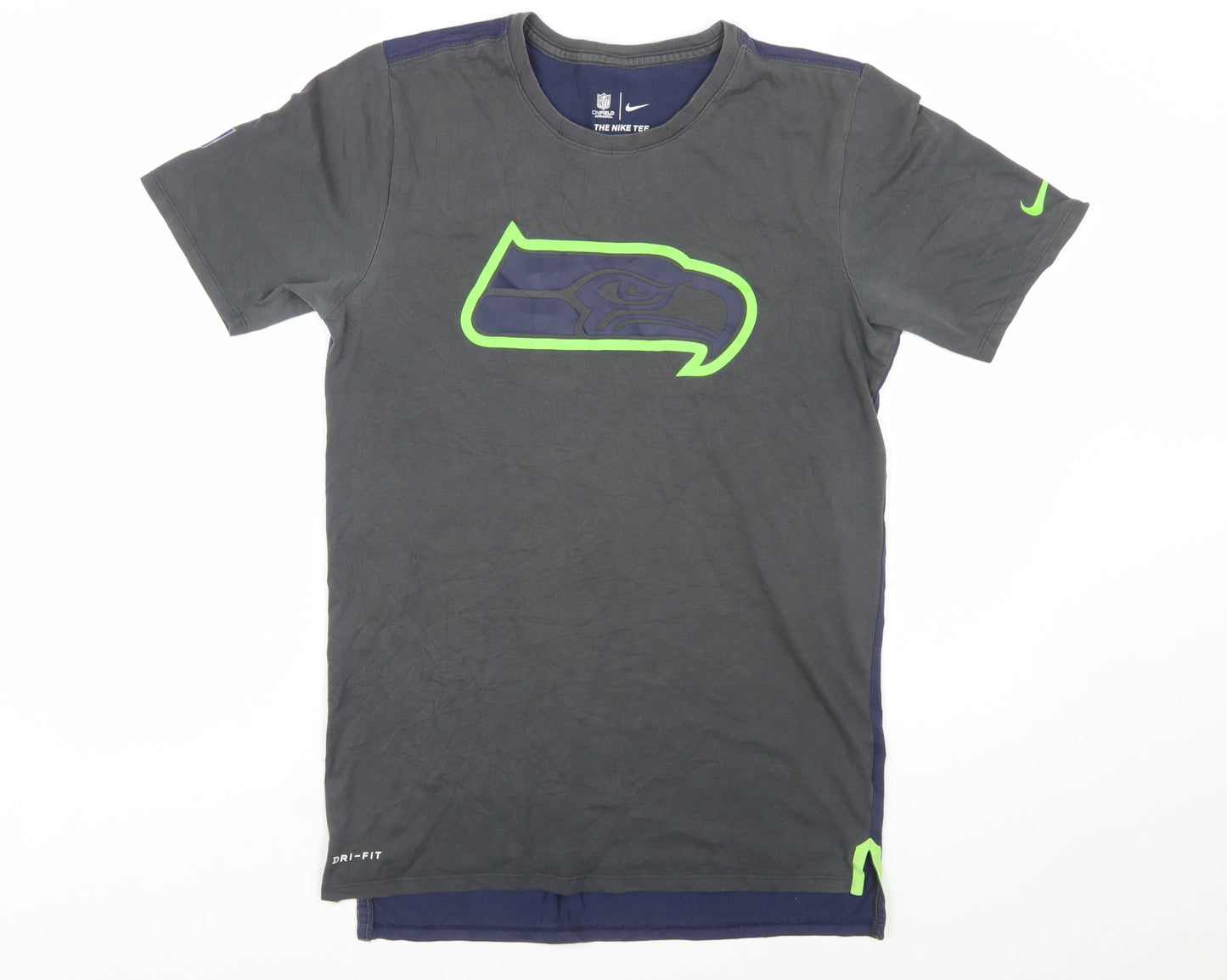 Nike NFL Onfield Dri-Fit Men's Grey Blue Small Short Sleeve T-Shirt