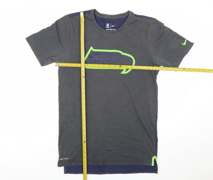 Nike NFL Onfield Dri-Fit Men's Grey Blue Small Short Sleeve T-Shirt