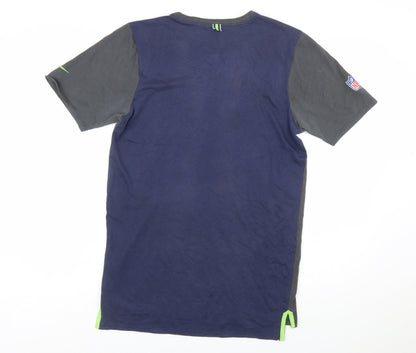 Nike NFL Onfield Dri-Fit Men's Grey Blue Small Short Sleeve T-Shirt