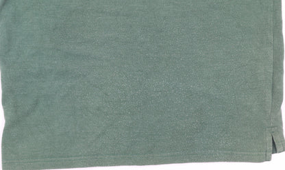 Ralph Lauren Men's Green Custom Fit Polo Shirt Size L