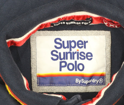 Superdry Men's Multicoloured Super Sunrise Polo Shirt 2XL