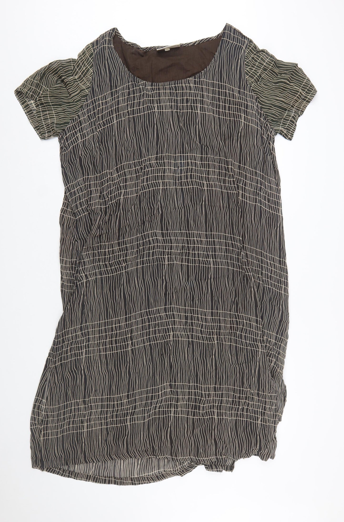 Ann Harvey Women’s Brown Geometric Shift Dress Size 20