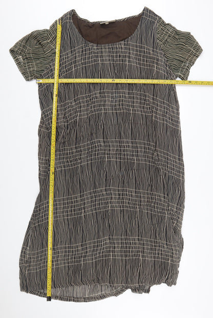 Ann Harvey Women’s Brown Geometric Shift Dress Size 20