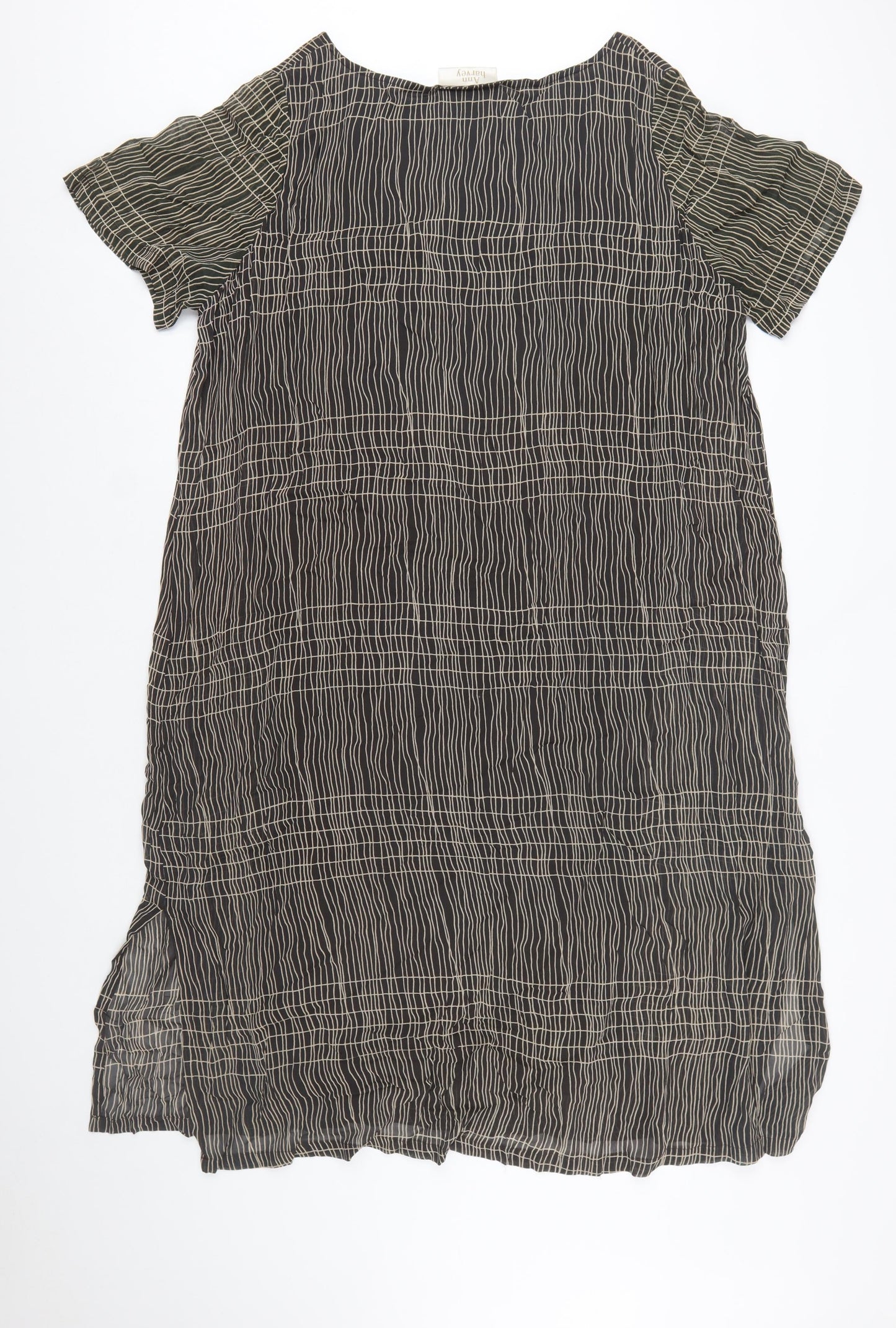 Ann Harvey Women’s Brown Geometric Shift Dress Size 20