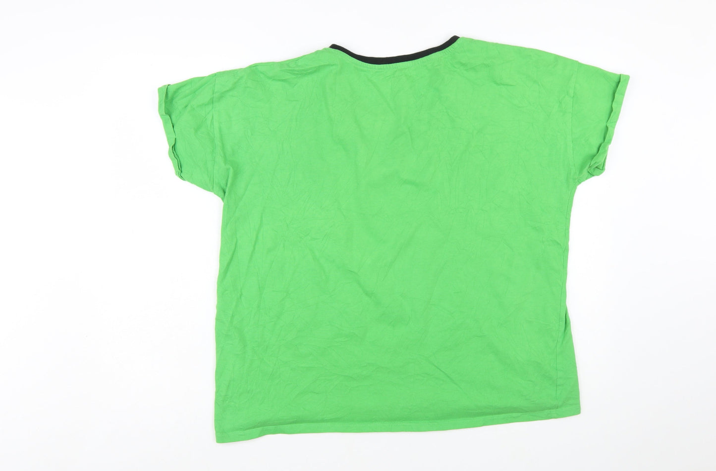 Character.com Friends Central Perk Green Women's L Cotton T-Shirt