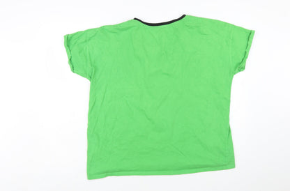 Character.com Friends Central Perk Green Women's L Cotton T-Shirt