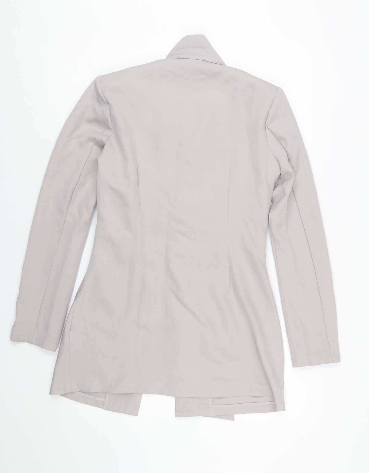 NAANAA Women Beige Belted Long Sleeve Suit Jacket UK 10