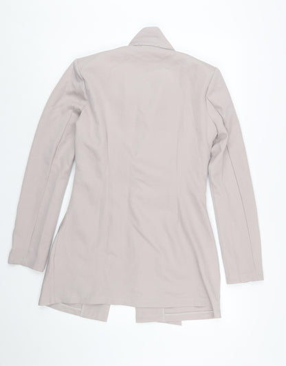 NAANAA Women Beige Belted Long Sleeve Suit Jacket UK 10
