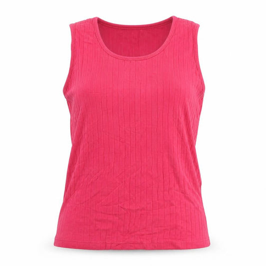 Long Tall Sally Women's Pink Cotton Sleeveless Tank Top M Tall
