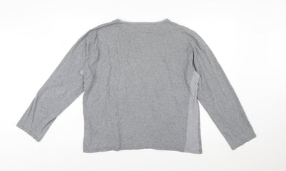 One Nine Zero Six Women's Grey Long Sleeve Basic Cotton T-Shirt Size 2