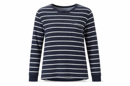 Banana Republic Women's Navy Striped Cotton Jumper Size S
