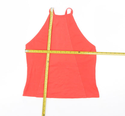 French Connection Women's Red Halter Camisole Tank Top Size M