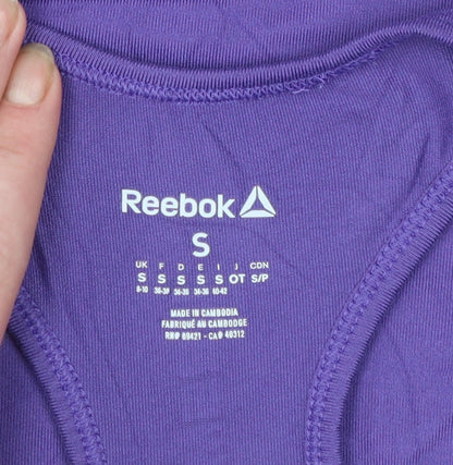 Reebok Womens Purple Les Mills Racerback Gym Tank Top Size S