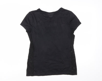 Athletic Works Women's Black Short Sleeve Sports T-Shirt Size S