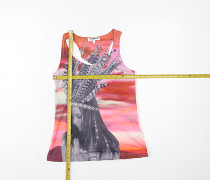 New Look Generation Multicoloured Tribal Print Teen Tank Top Size 9