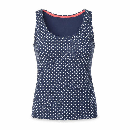 Boden Womens Blue Polka Dot Cotton Tank Top UK 12