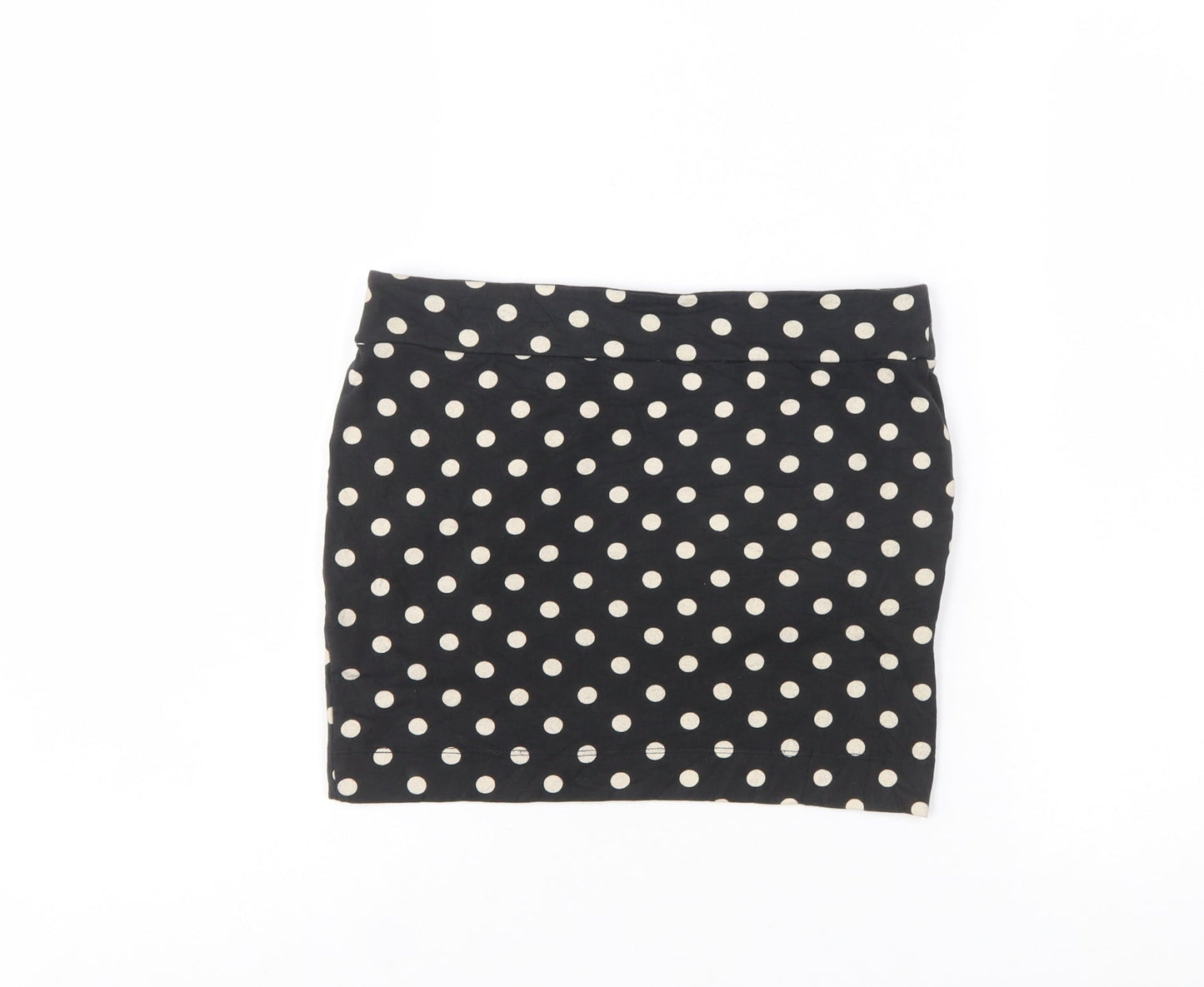 Miss Selfridge Women’s Black Polka Dot Stretch Pencil Skirt Size 10