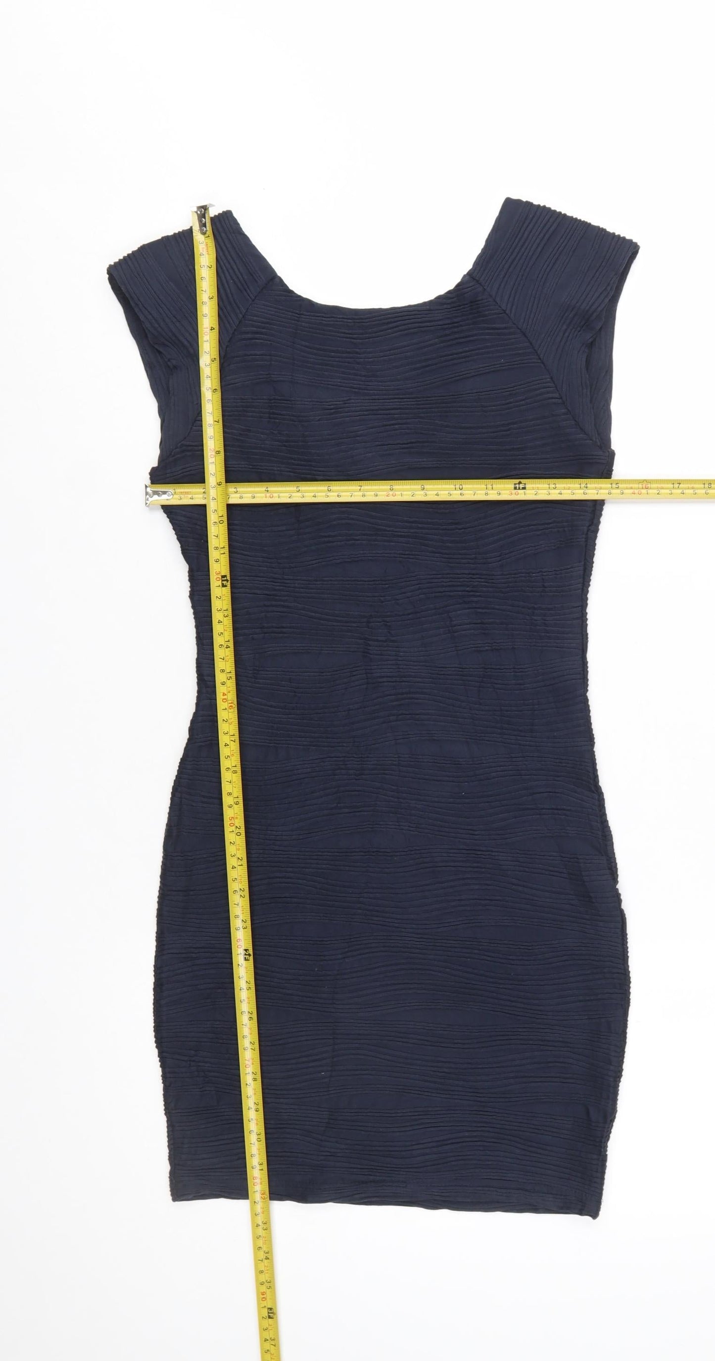 AX Paris Women Blue Size 8 Bodycon Sleeveless Short Dress