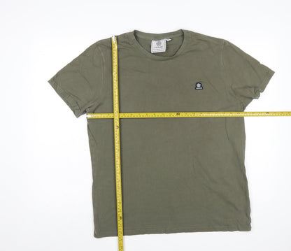 TOG24 Men’s Green Cotton Crew Neck Short Sleeve T-Shirt Size L