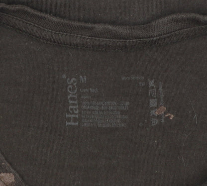 Hanes Womens Brown Short Sleeve 100% Cotton Crew Neck T-Shirt M