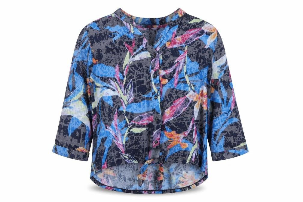 Just Elegance Women's Multicoloured Floral 3/4 Sleeve Button Blouse M