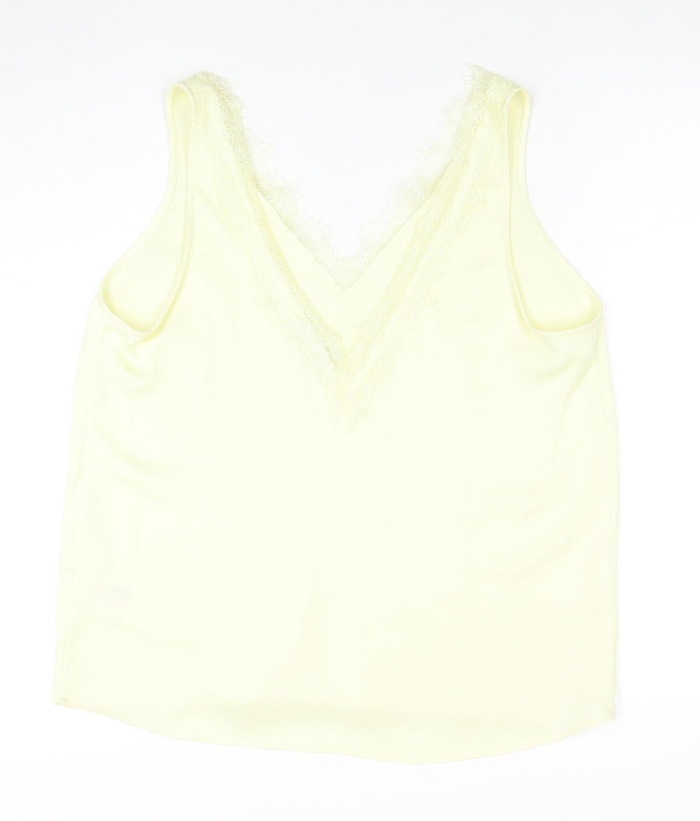 Marks and Spencer Women's Ivory Lace Trim Camisole Top Size 14
