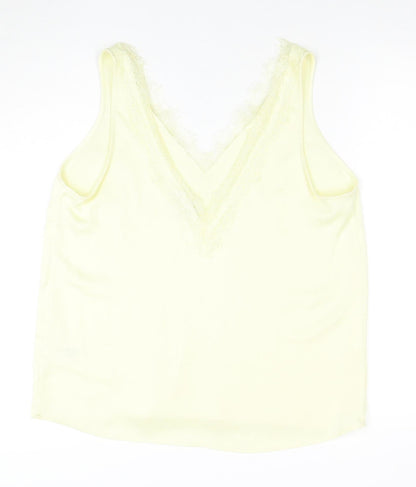 Marks and Spencer Women's Ivory Lace Trim Camisole Top Size 14