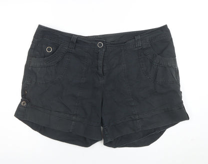 Dorothy Perkins Women's Black Size 20 Cargo Cotton Shorts