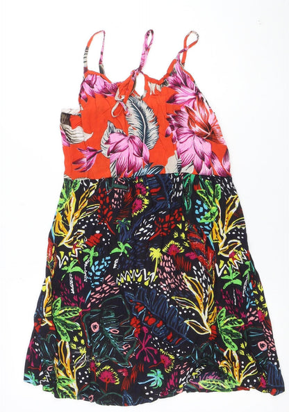 Anmol Women’s Multicoloured Floral Viscose Slip Dress Size 12