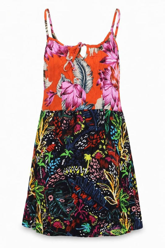 Anmol Women’s Multicoloured Floral Viscose Slip Dress Size 12