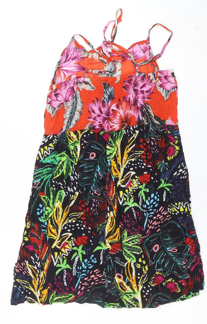 Anmol Women’s Multicoloured Floral Viscose Slip Dress Size 12
