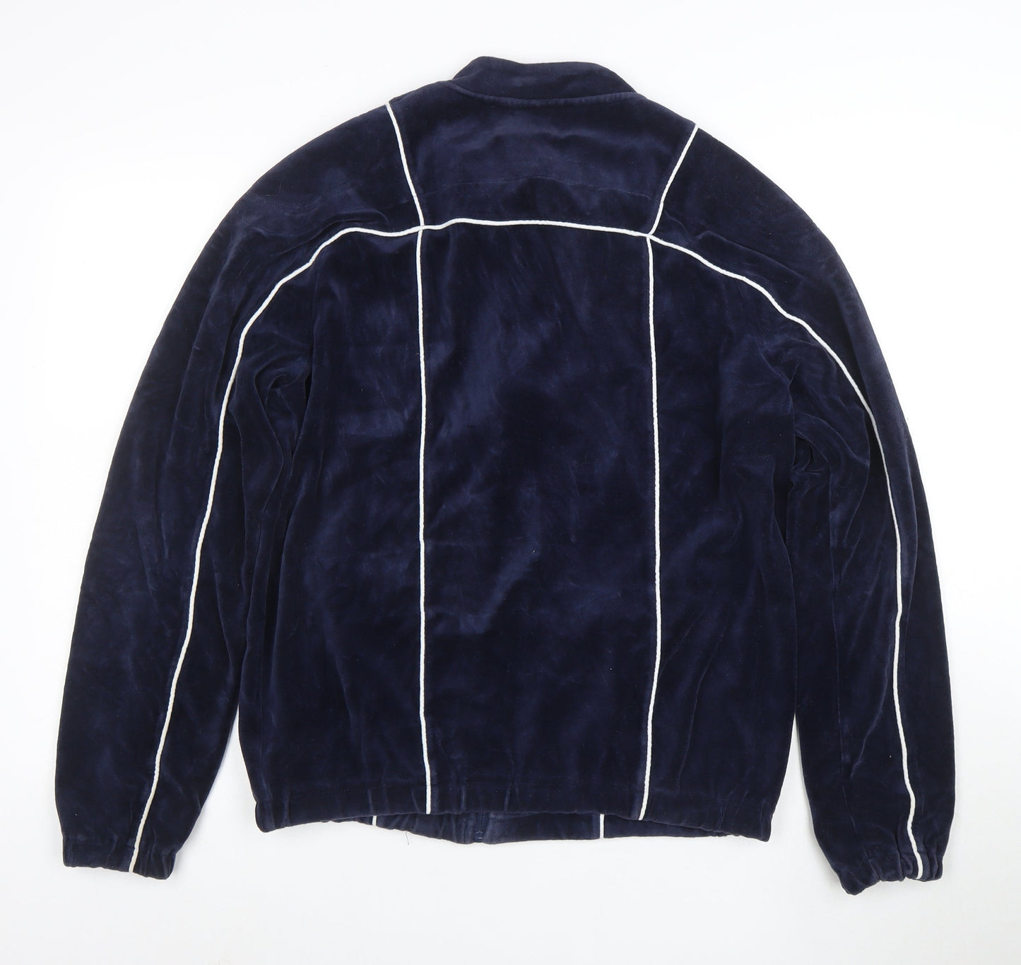 FILA Men’s Blue Full Zip Velvet Sweatshirt Size L