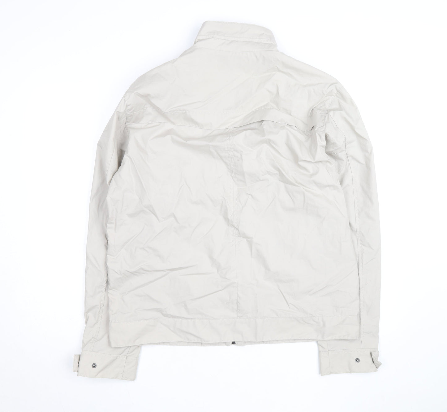 Marks and Spencer Men Beige Lightweight Full Zip Jacket L